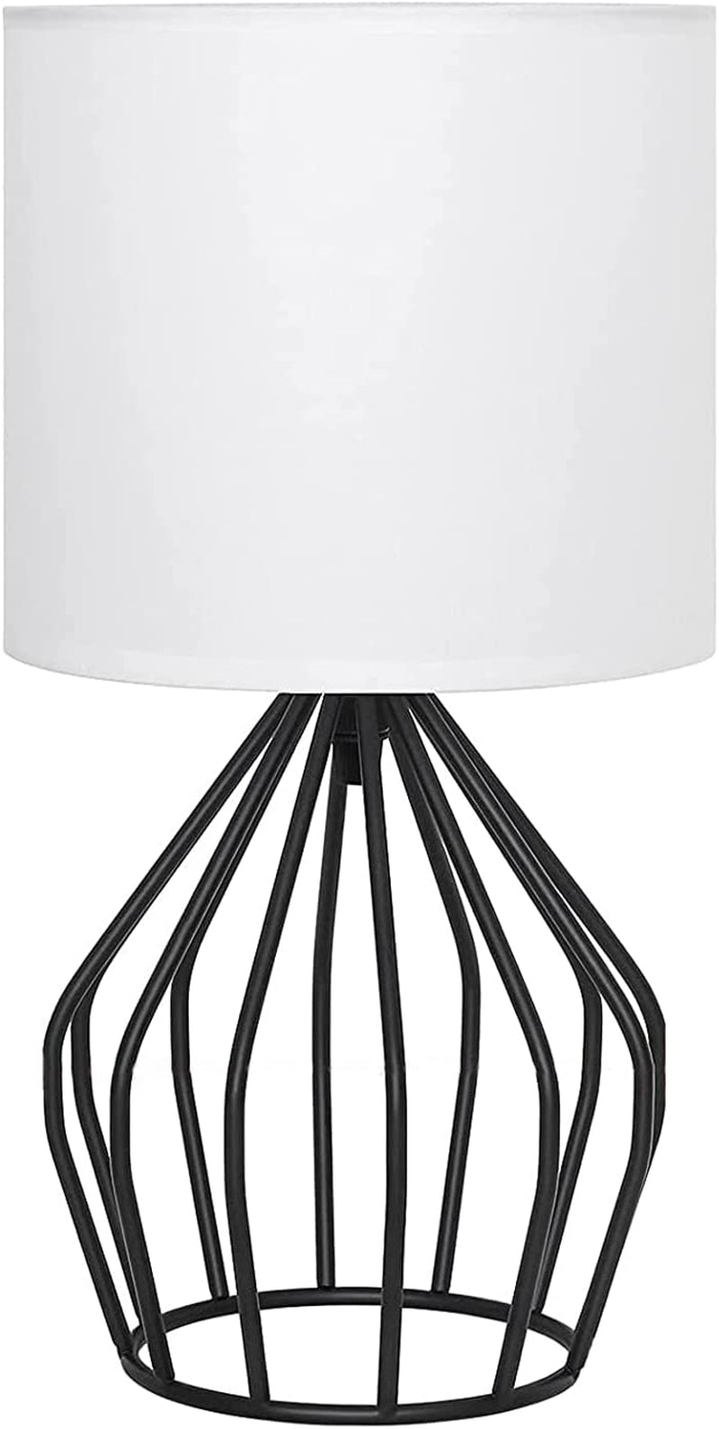 Modern Gold Table Lamp - Stylish Hollow Base with Linen Shade, Perfect Small Bedside Lamp for Bedrooms and Living Rooms