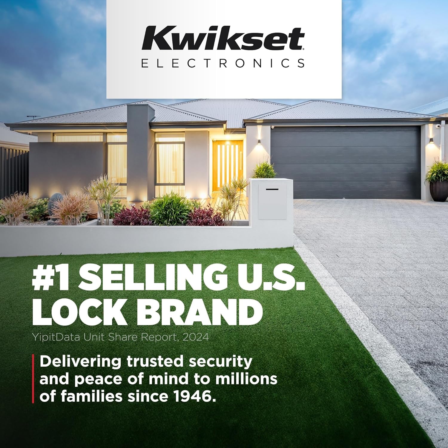 Smartcode 917 Keyless Entry Electronic Deadbolt with Tustin Lever - Venetian Bronze Finish and Smartkey Security