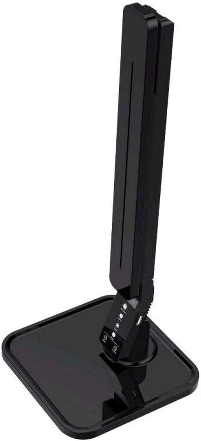 27 LED Eye-Caring Desk Lamp - 5 Brightness Levels, 4 Lighting Modes, Touch Control, USB Charging, Auto Timer - Sleek Black Design