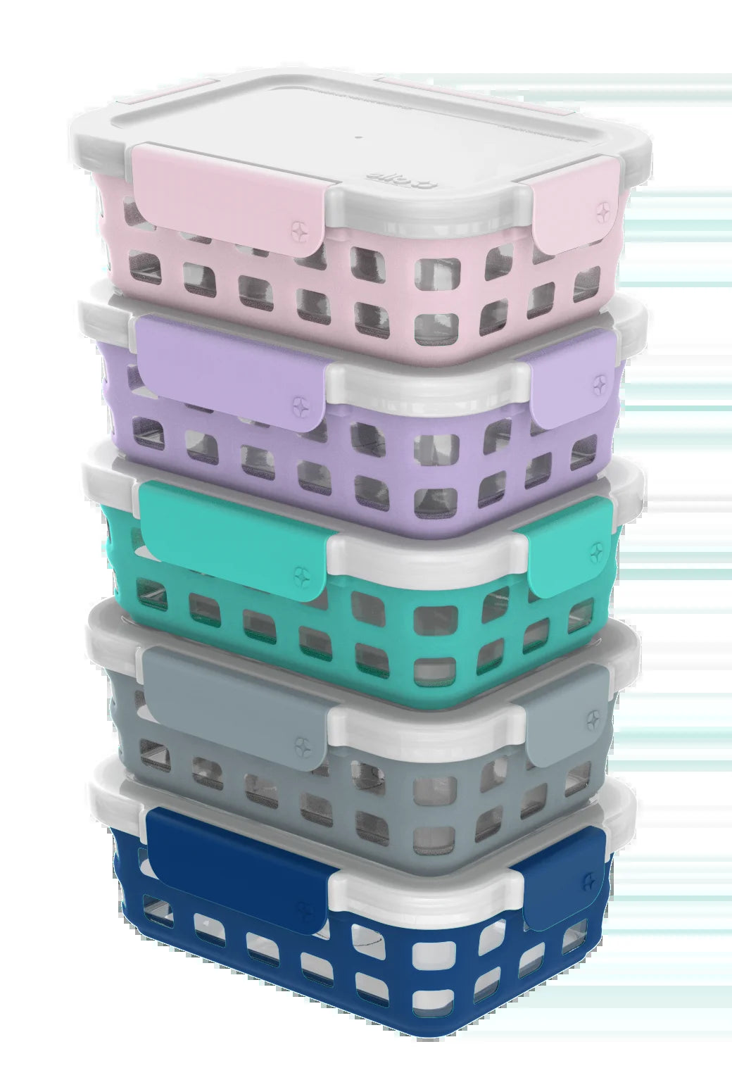 10-Piece Glass Food Storage Set - 3.4 Cup, 27 Ounce Durable Meal Prep Containers