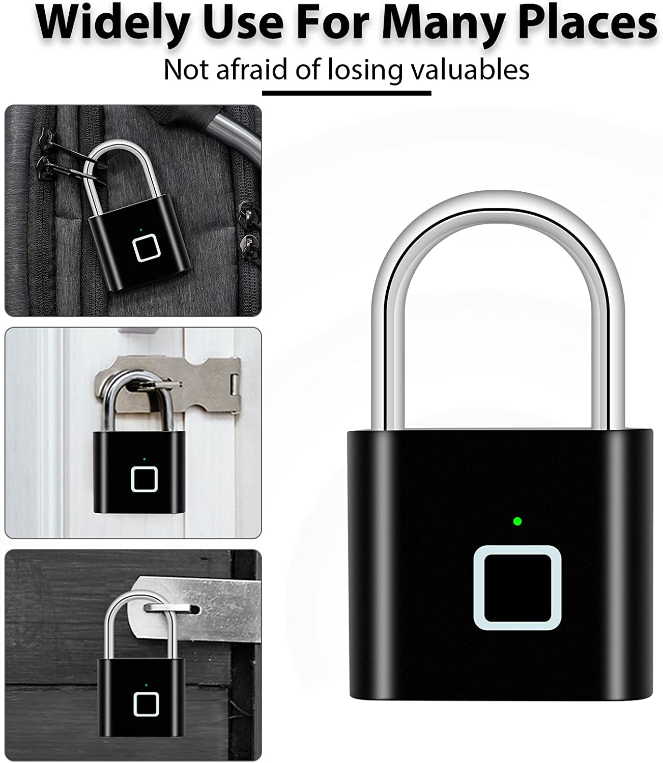 Revolutionary Fingerprint Padlock - Waterproof Keyless Security Lock for Gym, Luggage, and More!