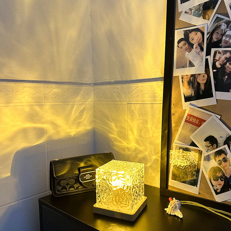 Ripple Ambient Water-Wave Projector — Rotating LED Night Light