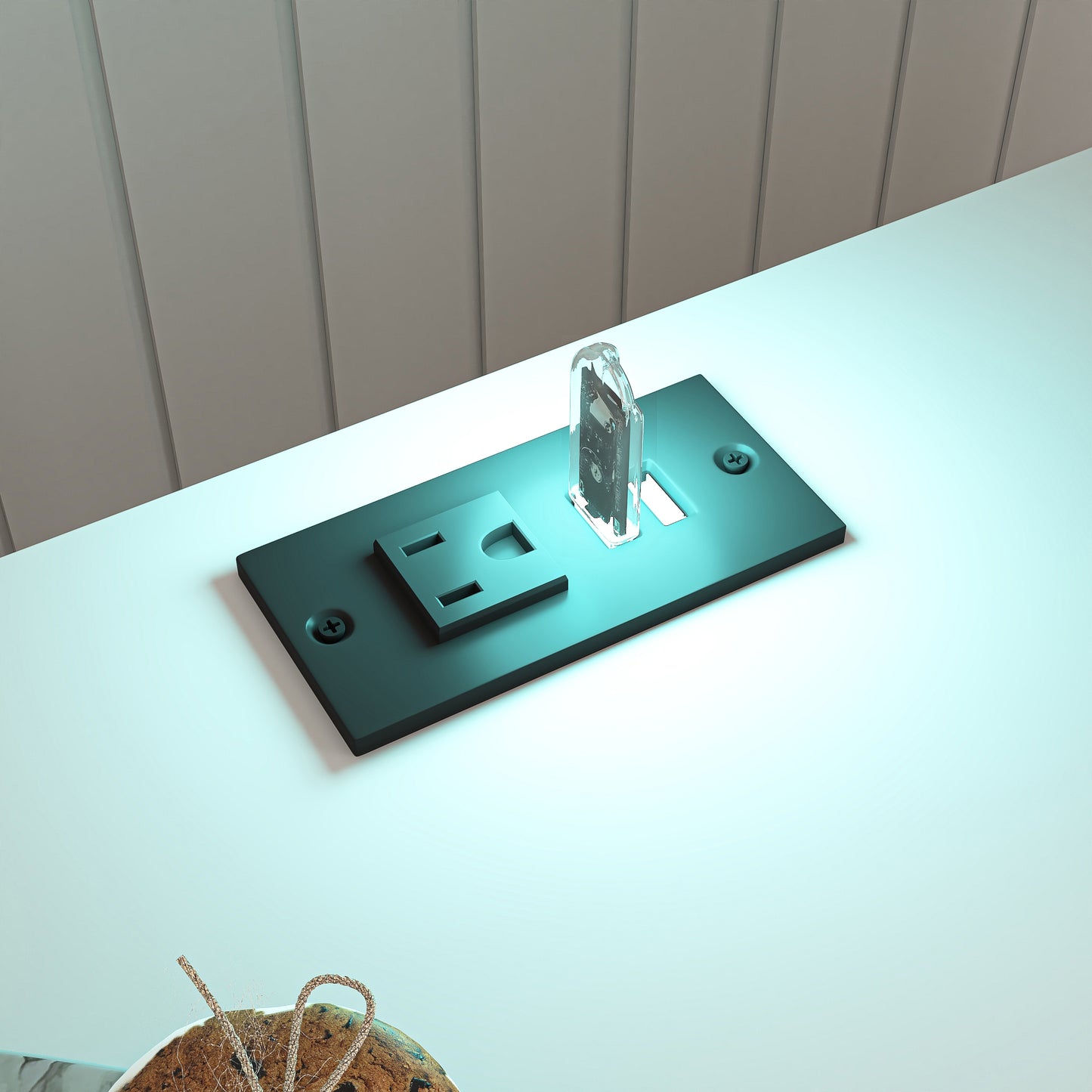 Halcyon Smart Charging Nightstand — Wireless Charge, USB & Ambient Light