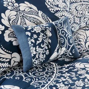 Fully-Styled 7-Piece Printed Cotton Comforter Set