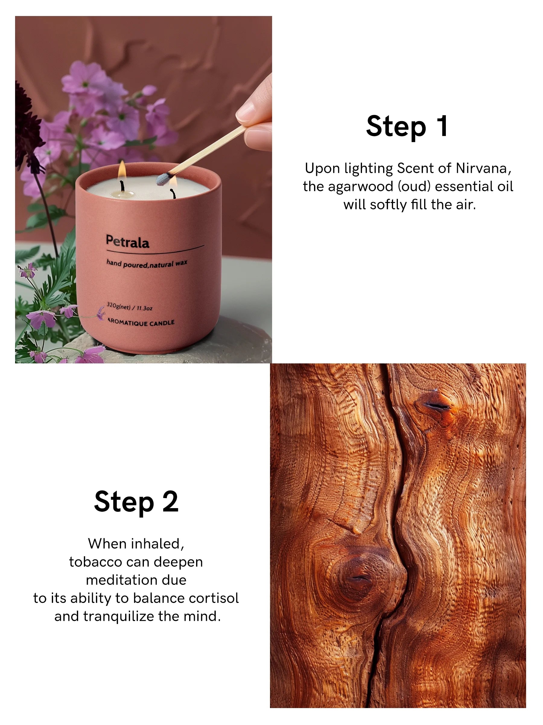 Teak Scented Jar Candles - 11.3 Oz, 50 Hour Burn Time, Perfect Gift for Men & Dads, Lead-Free Cotton Wicks