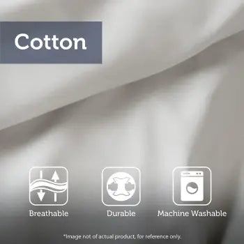 Vienna Indigo 7-Piece Cotton Comforter Set — Bold & Complete