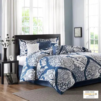 Fully-Styled 7-Piece Printed Cotton Comforter Set
