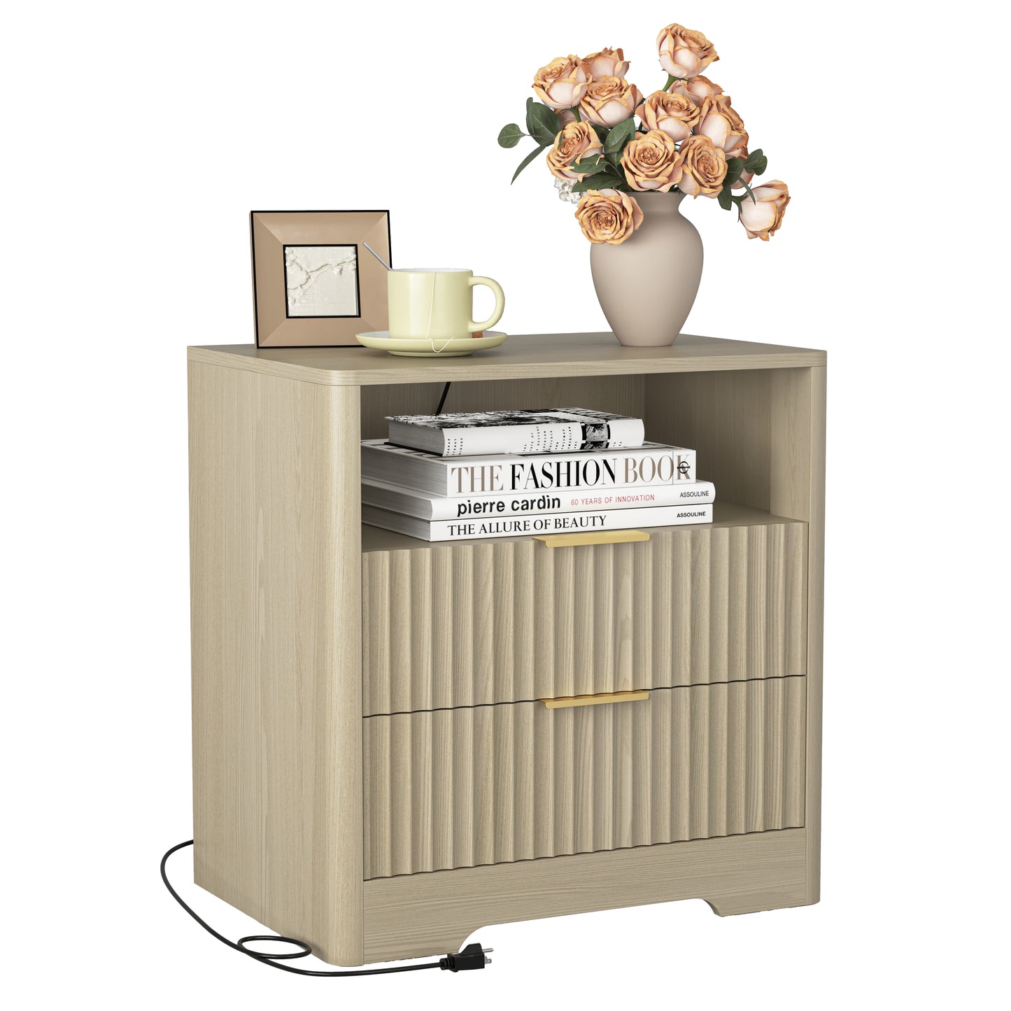 Halcyon Smart Charging Nightstand — Wireless Charge, USB & Ambient Light
