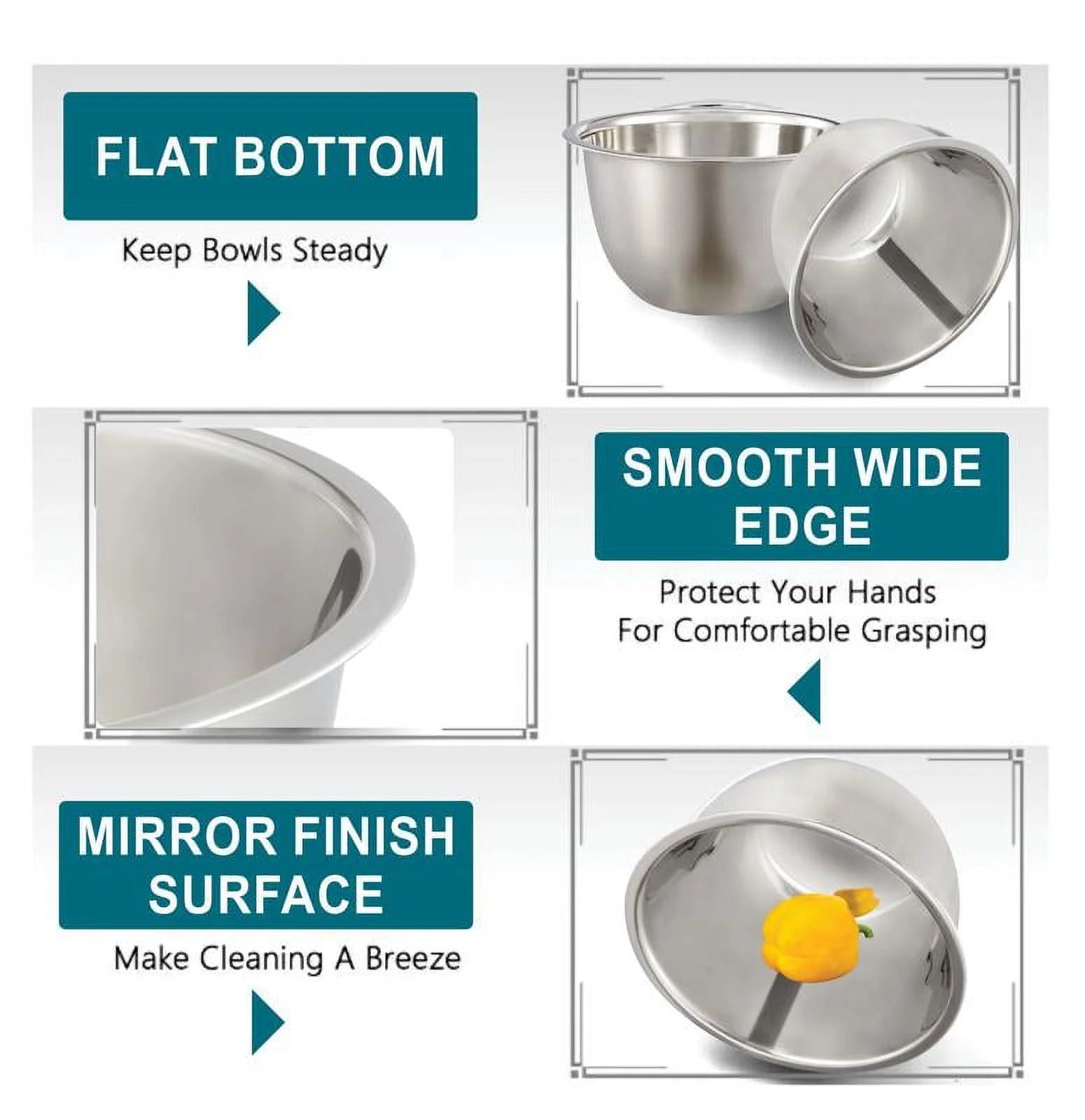 Versatile 3QT Multi-Use Mixing Bowl by  - Perfect for Prepping, Serving, and Storage!