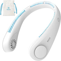 Portable Bladeless Neck Fan - Rechargeable, Wearable Personal Cooling Device with 3 Wind Speeds for Office, Sports & Travel - Perfect Gift for Dad!