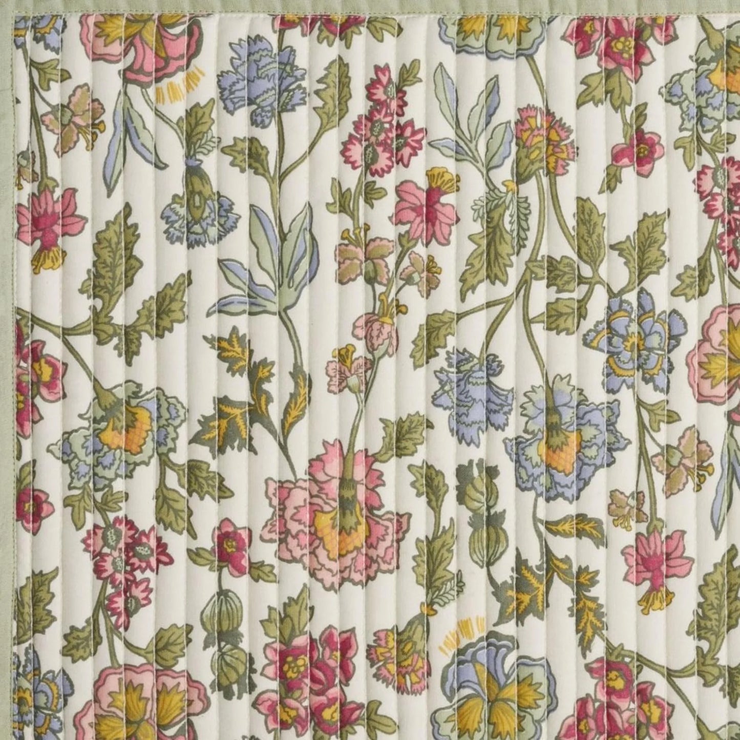 Drew Barrymore's  Wildflower Quilted Print Fabric Placemat - Stylish and Versatile, 20"W x 14