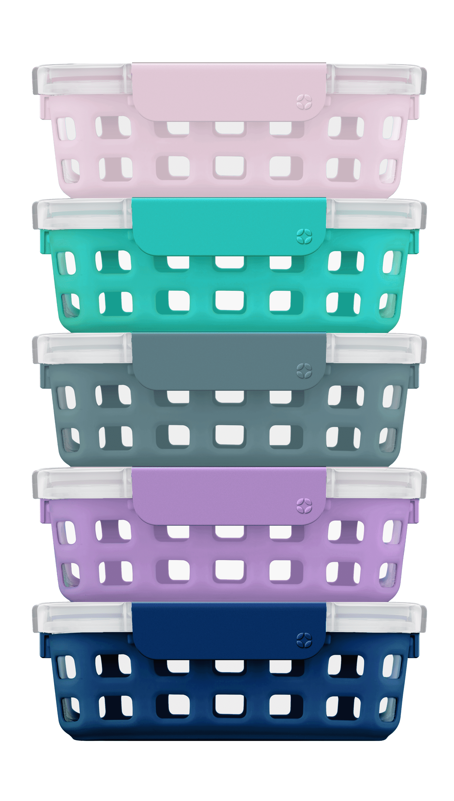 10-Piece Glass Food Storage Set - 3.4 Cup, 27 Ounce Durable Meal Prep Containers