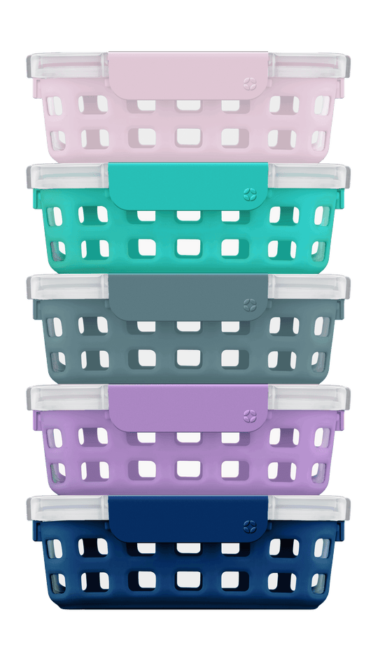 10-Piece Glass Food Storage Set - 3.4 Cup, 27 Ounce Durable Meal Prep Containers