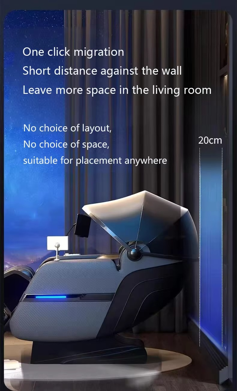 Luxury 4D Zero Gravity Full Body Massage Chair - Smart Recliner with Heat, Foot Roller & AI Voice Control