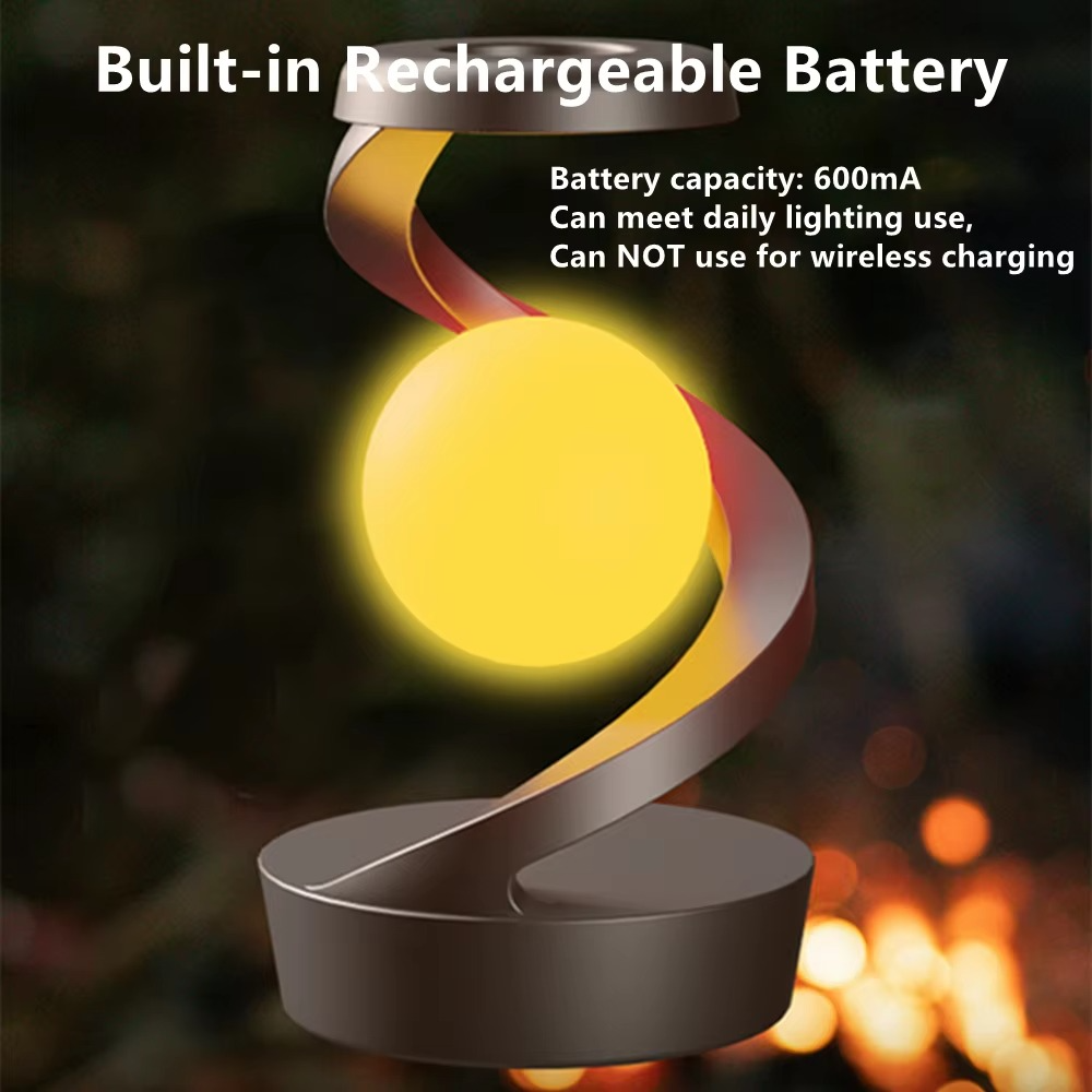 Aurora Levitating Lamp - Floating Wireless Charger and RGB Ambient Night Light