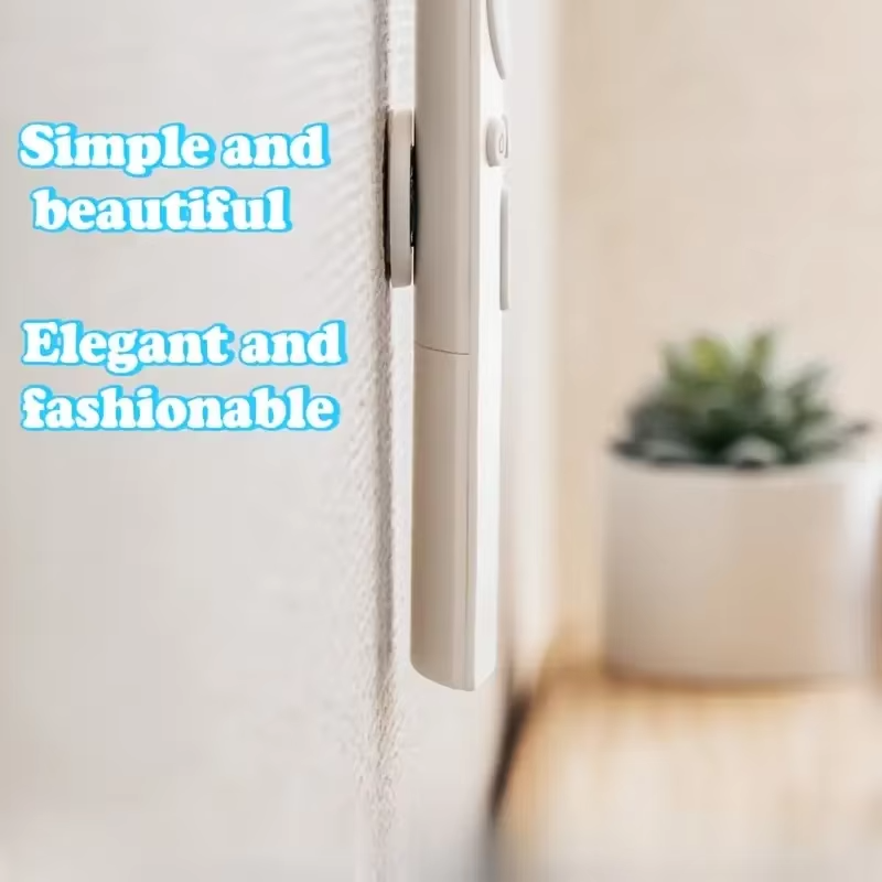 Magnetic Remote Control Holder – No-Drill Wall Mount Organizer (Set of 3, White)