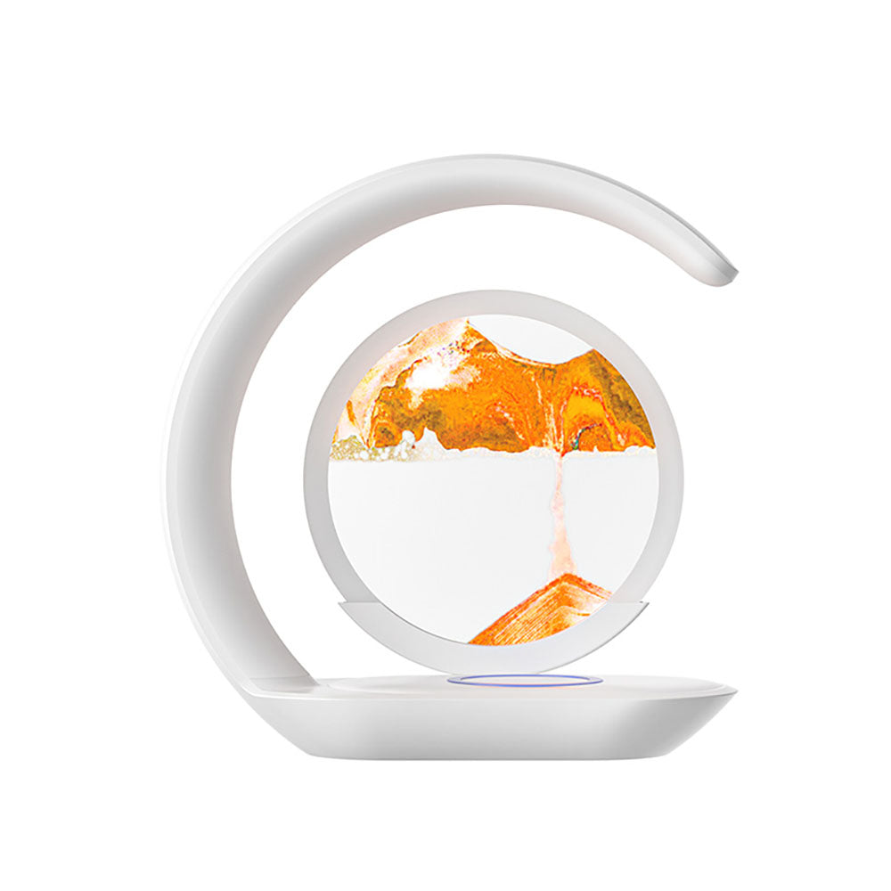 3D Moving Sand Art Lamp with Wireless Charging
