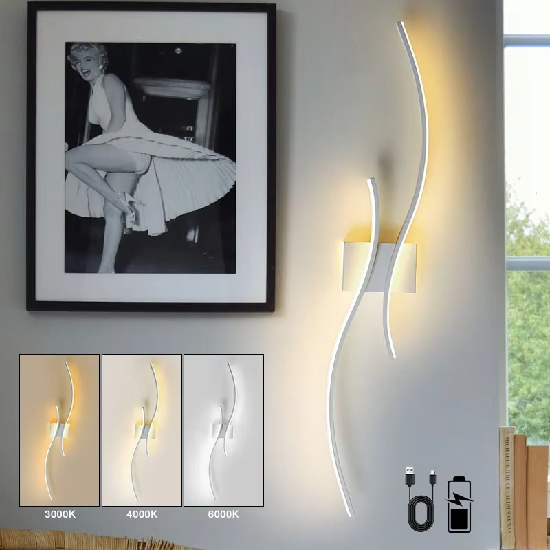 Lumière Curve Cordless LED Wall Sconce