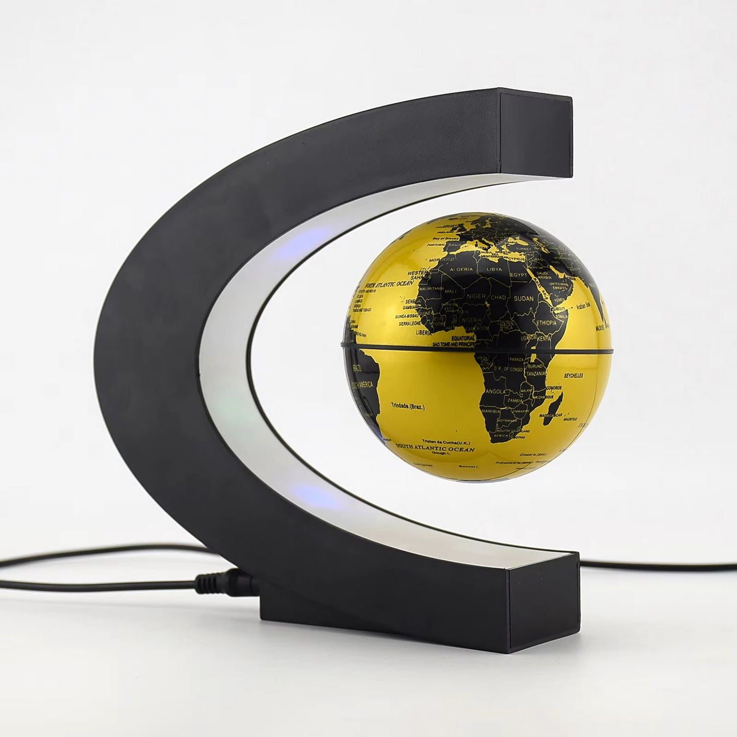 Levitating Globe Lamp | Magnetic Floating LED World Map Light