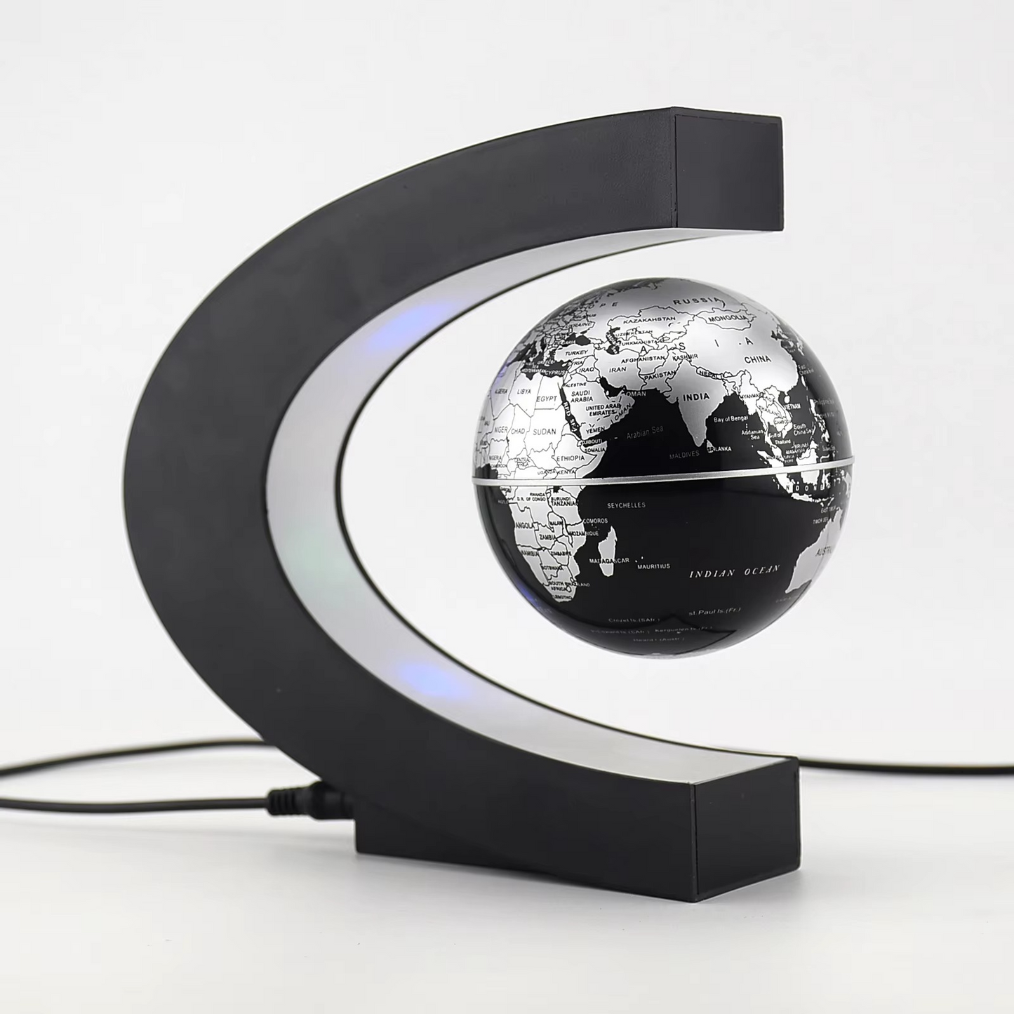 Levitating Globe Lamp | Magnetic Floating LED World Map Light