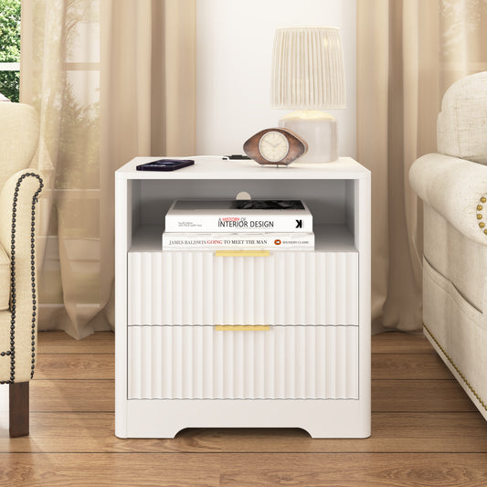 Halcyon Smart Charging Nightstand — Wireless Charge, USB & Ambient Light