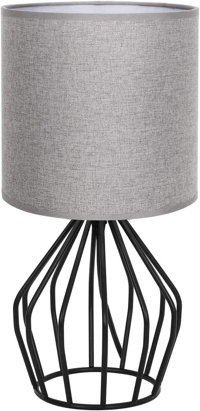 Modern Gold Table Lamp - Stylish Hollow Base with Linen Shade, Perfect Small Bedside Lamp for Bedrooms and Living Rooms