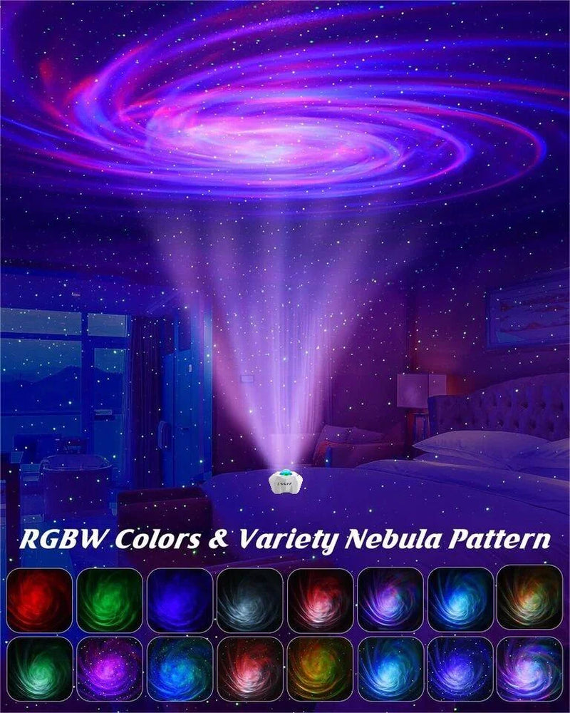 Enchanting Star Projector with Bluetooth Speaker & Remote – Experience the Northern Lights and Moonlit Skies at Home!