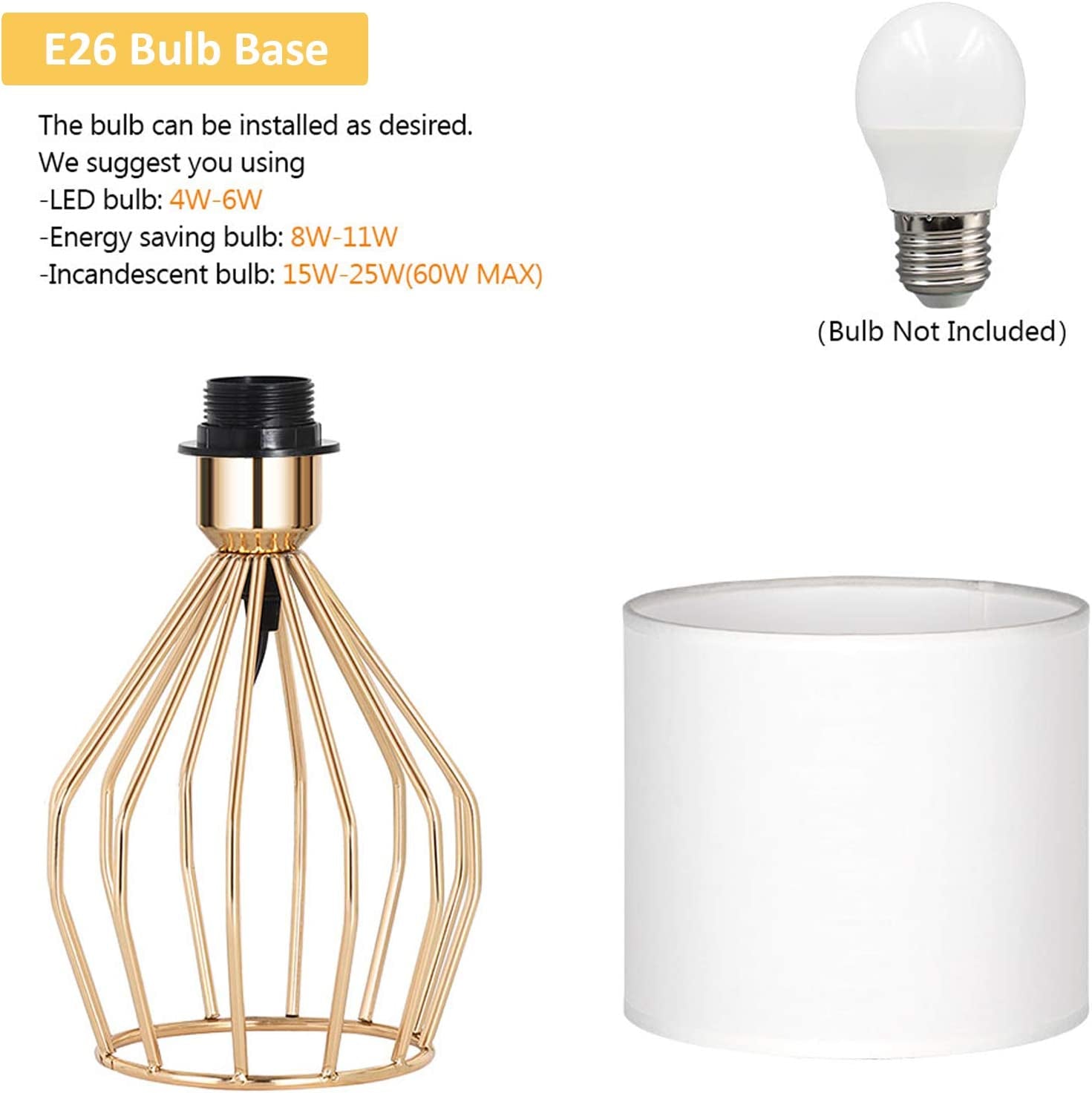 Modern Gold Table Lamp - Stylish Hollow Base with Linen Shade, Perfect Small Bedside Lamp for Bedrooms and Living Rooms