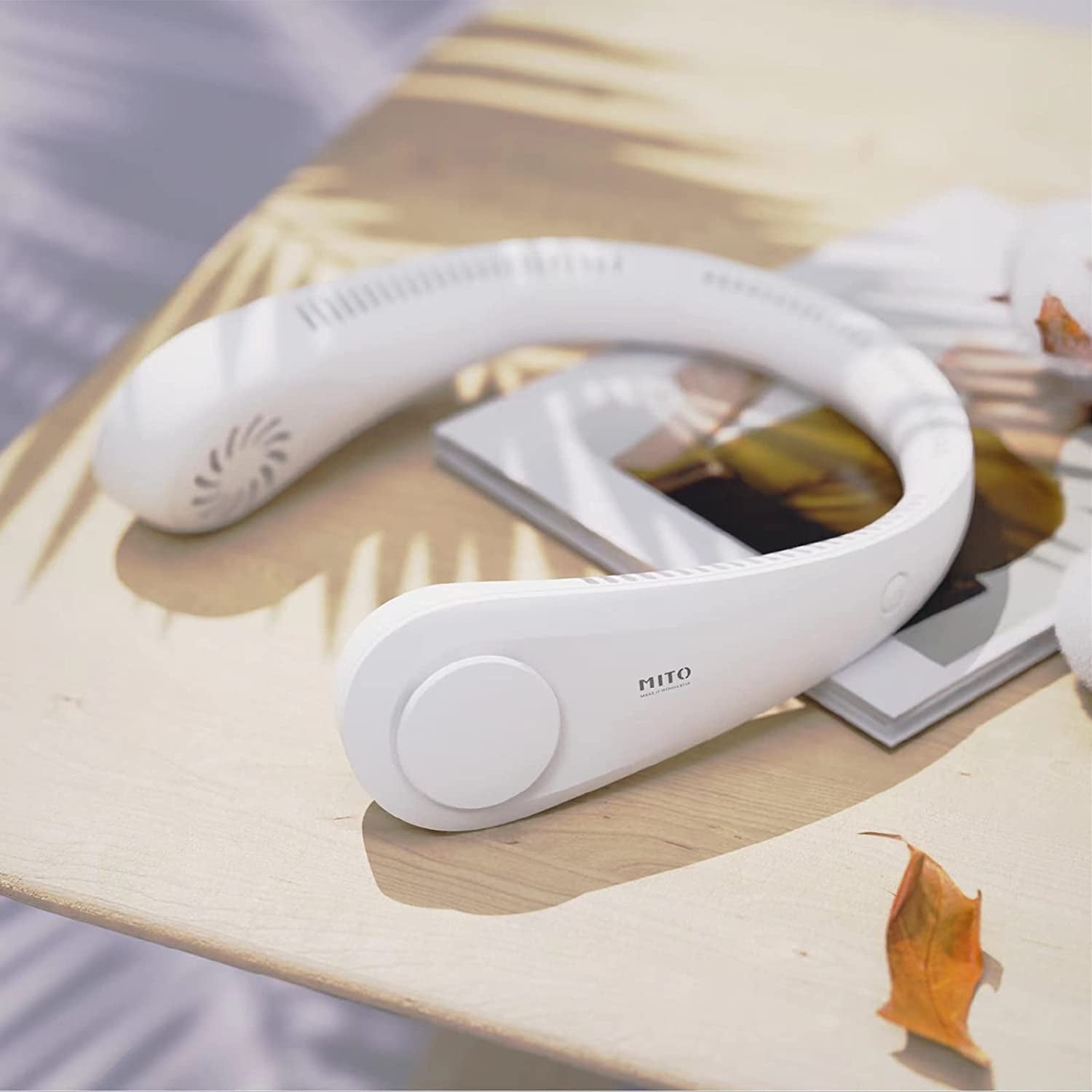 Portable Bladeless Neck Fan - Rechargeable, Wearable Personal Cooling Device with 3 Wind Speeds for Office, Sports & Travel - Perfect Gift for Dad!