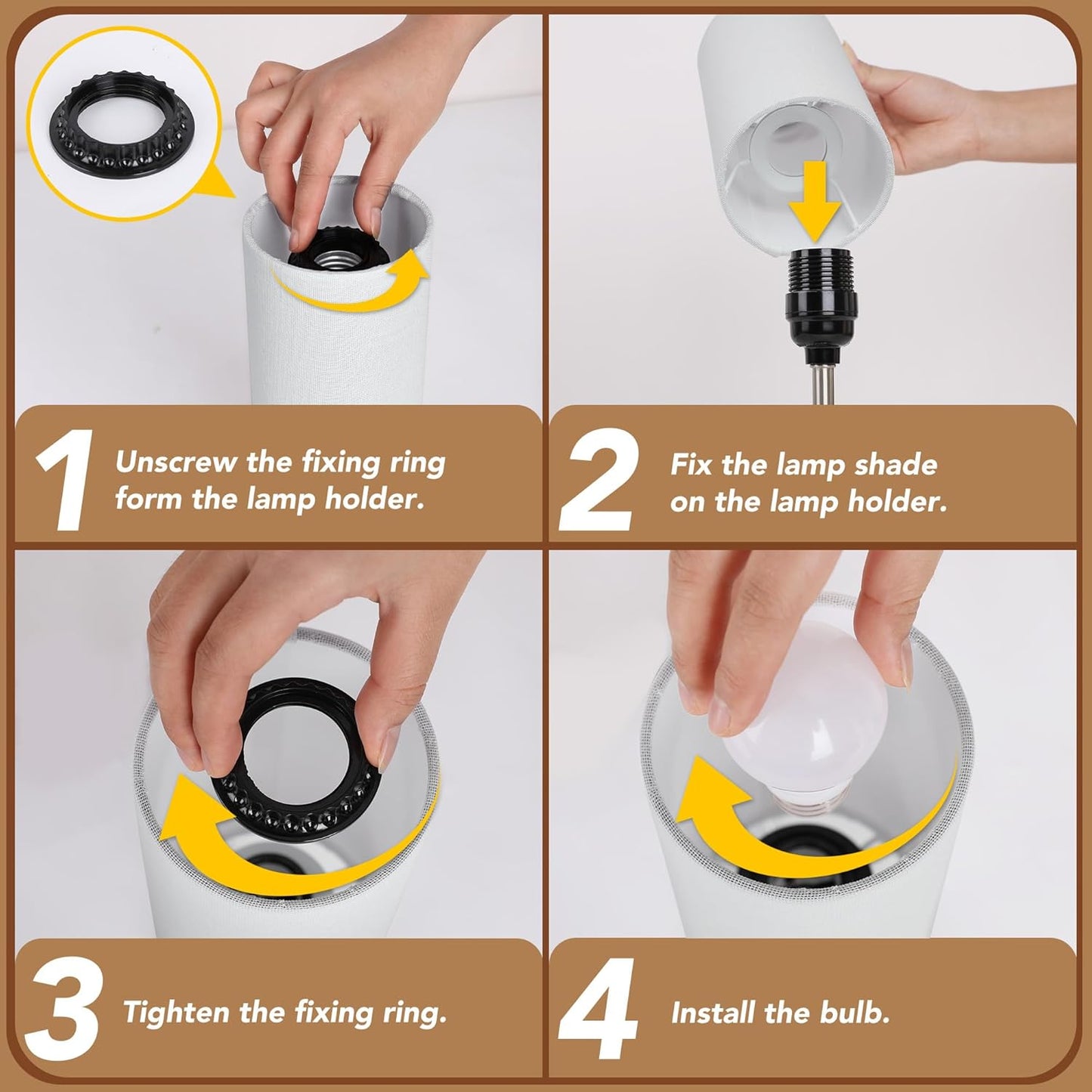 12.8" Touch Control Table Lamp - 3-Way Dimmable Nightstand Lamp with 2 USB Ports & 5000K LED Bulb (2 Pack) - Perfect for Modern Living Rooms!