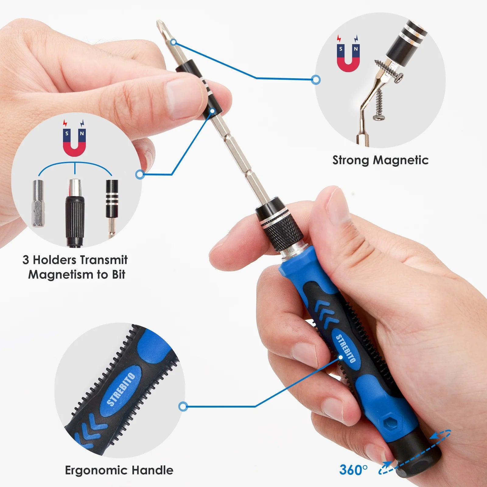 Ultimate 142-Piece Precision Screwdriver Set with 120 Magnetic Bits - Perfect for iPhone, Computers, Appliances, Jewelry, Guitars, Tablets, and Game Consoles!