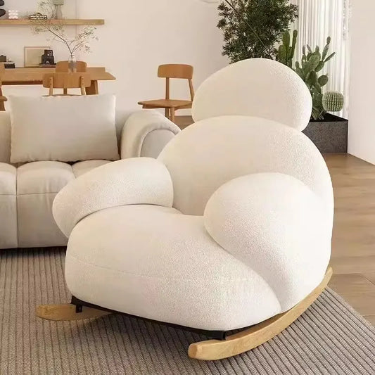 Nordic Single Sofa Chair with Ottoman