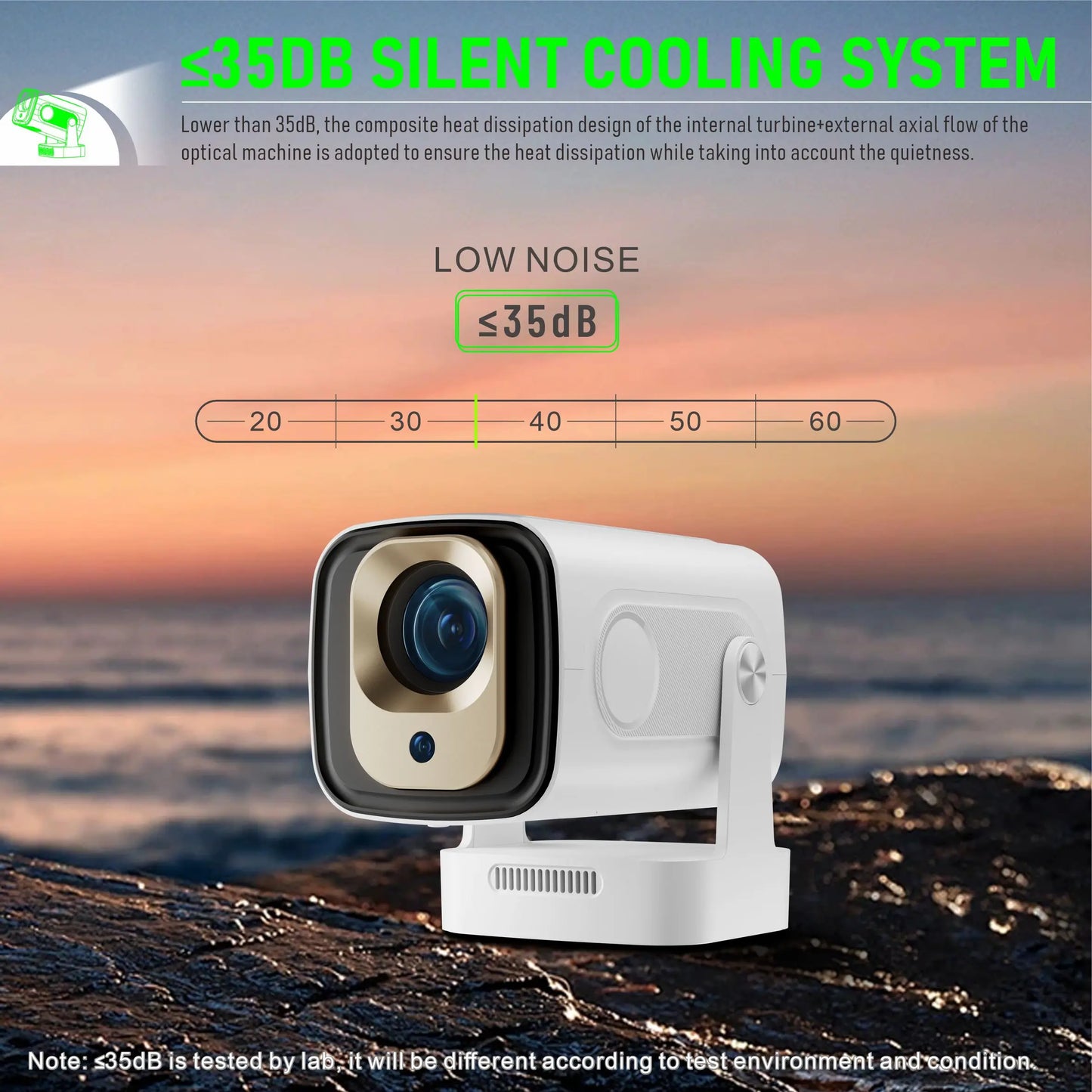 CasaLoom™ HY260 Pro Smart Projector — Auto Focus | 4K Support | 1080P | Short Throw | Home Cinema